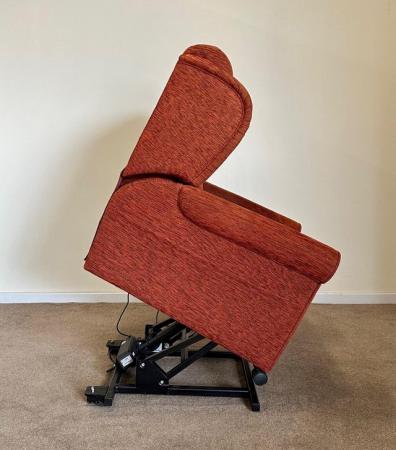 Image 13 of LUXURY ELECTRIC RISER RECLINER TERRACOTTA CHAIR CAN DELIVER