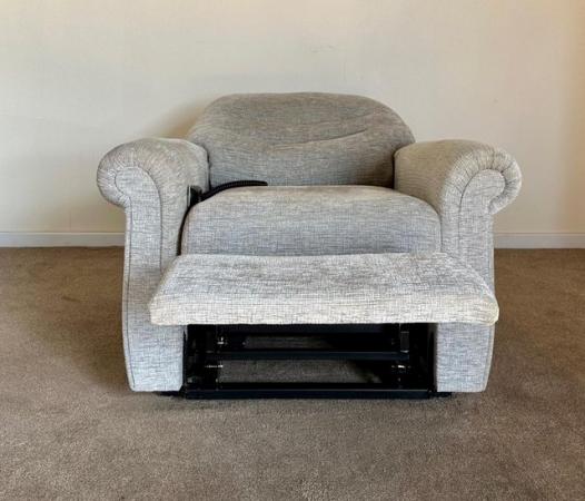 Image 6 of GPLAN ELECTRIC RISER RECLINER DUAL MOTOR GREY CHAIR DELIVERY