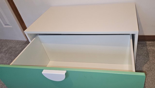 Image 3 of IKEA SMÅSTADBench with toy storage, white/green, 90x52x48 cm