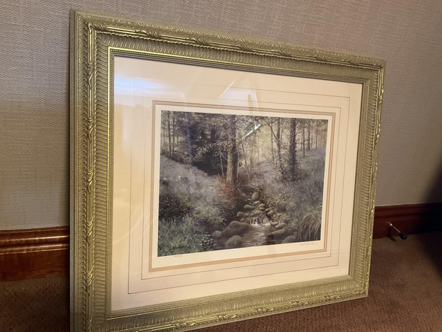 Preview of the first image of Signed limited edition print Blue Bell Wood.
