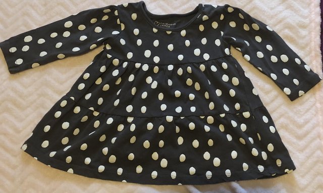 Image 1 of Polka dot dress 9  - 12 months
