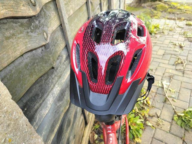Cycling helmet and matching gloves - £25 ono