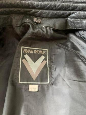 Image 2 of Black Leather Bike Jacket may have the armour