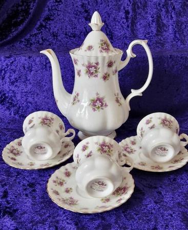 Image 2 of Royal Albert Sweet Violets Tea Set