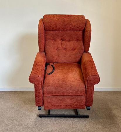 Image 16 of LUXURY ELECTRIC RISER RECLINER TERRACOTTA CHAIR CAN DELIVER