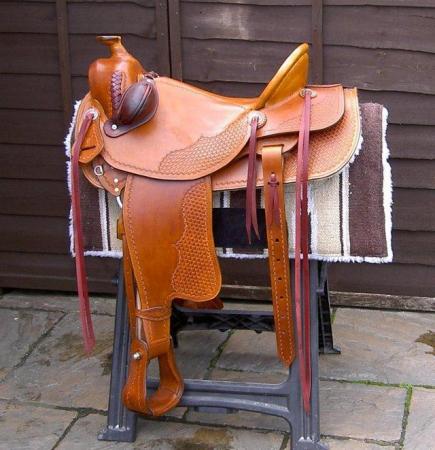 Image 2 of Western Trail Saddle with either Western cynch or English