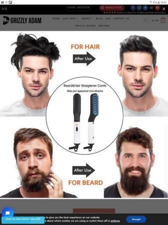 Image 3 of GITYB electric heated beard and hair comb