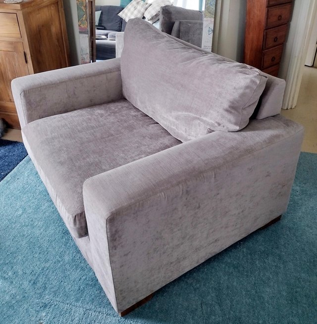 Preview of the first image of Next Grey Loveseat Good Used Condition.