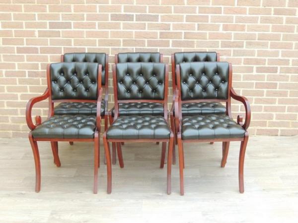 Image 2 of 6 Beresford & Hicks Chesterfield Dining Chairs (UK Delivery)