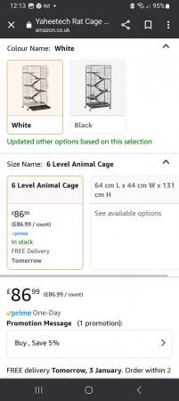 Image 5 of Small animal cage. Never used. Still in box