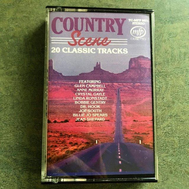 Preview of the first image of Country Scene 1982 compilation audio cassette tape..