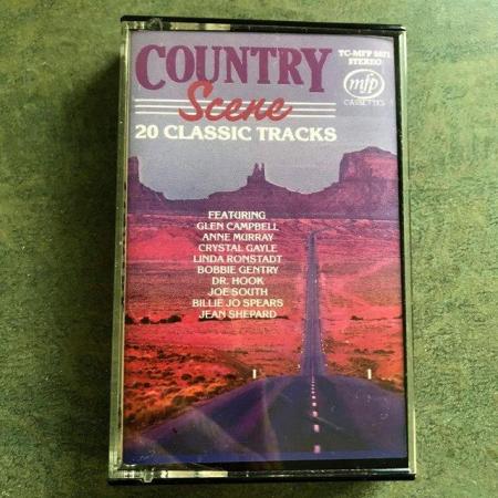Image 1 of Country Scene 1982 compilation audio cassette tape.