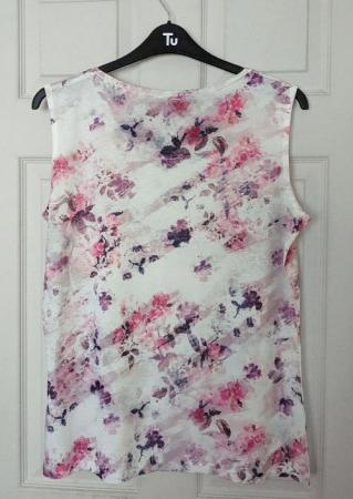 Image 2 of Brand New Ladies Flowered Vest Top By Bassini - Size XL