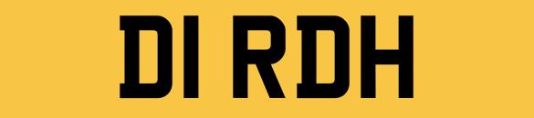 Preview of the first image of D1 RDH Number Plate Private Personalised Registration.