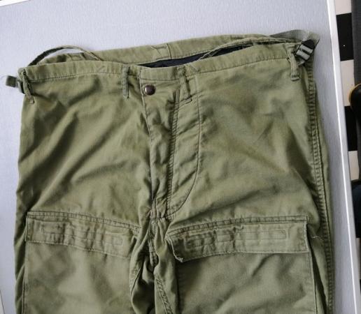 Image 12 of Ex-Forces Green Cargo Trousers.  Waist 30" to 36".