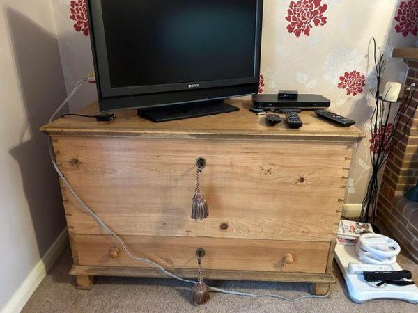 Image 1 of Victorian donkey blanket chest