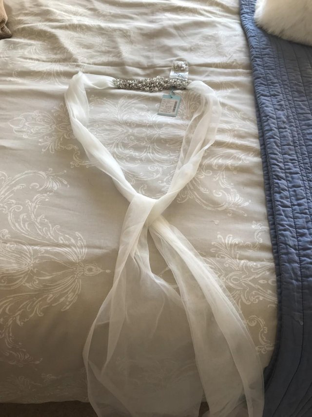 Preview of the first image of Wedding dress belt Ivory.