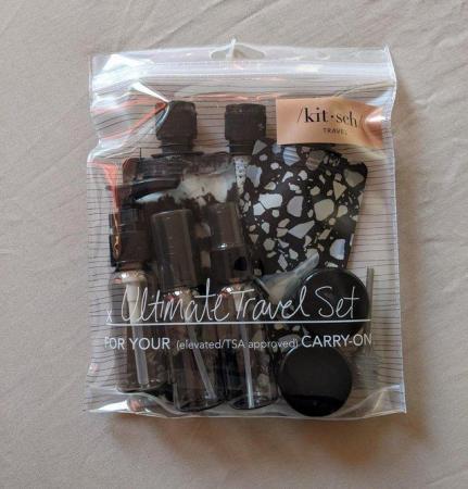 Image 1 of NEW Kitsch - 11 Piece Travel Bottle Set Refillable