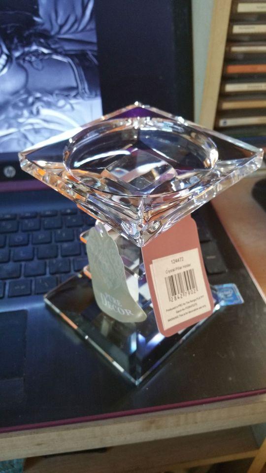 Preview of the first image of Crystal candle holder brand new in box!.