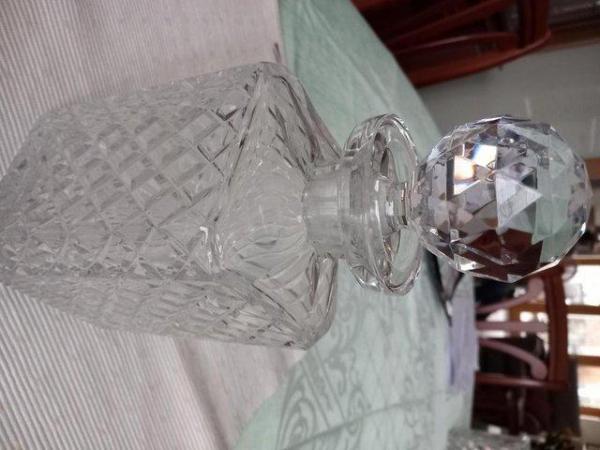 Image 1 of Cut glass decanter with stopper