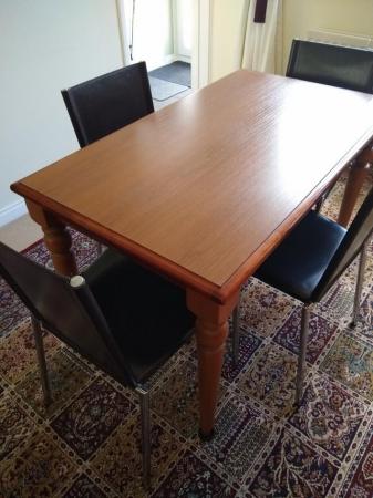 Image 3 of Oak Compact solid wood Dining room or Kitchen Table