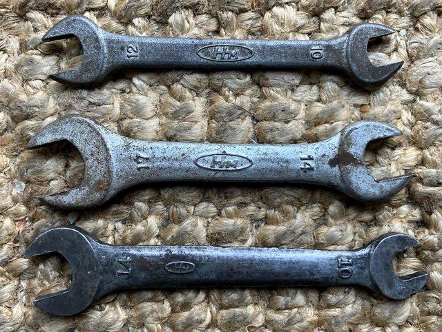 Preview of the first image of JOB LOT HONDA KOWA RK VINTAGE TOOL KIT SPANNERS WRENCHES.
