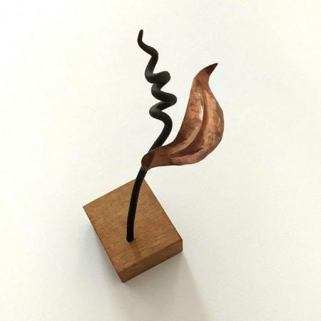 Image 1 of Copper Leaf Plant - Sculpture / Ornamental Art