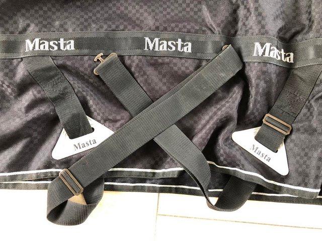 Preview of the first image of Masta Tri Vent Black Turnout 6ft 3 inch.