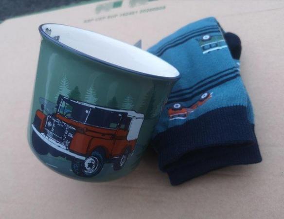 Image 3 of Landrover by Fatface, socks in a mug, rare