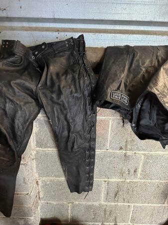 Image 1 of LEATHER SET OF MOTORCYCLE CLOTHES