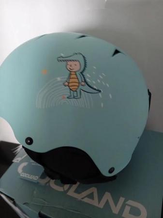 Image 1 of chldren's ski helmet and goggles set