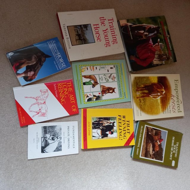 Preview of the first image of 9 Books relating to training and understanding horses.