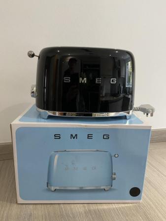 Image 1 of Smeg black two slice toaster