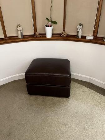 Image 3 of 2x2 sofa leather recliners and pouffe