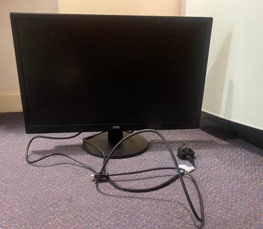 Image 1 of Monitor with Speakers - AOC e2470SWH - 24 Inch 60Hz