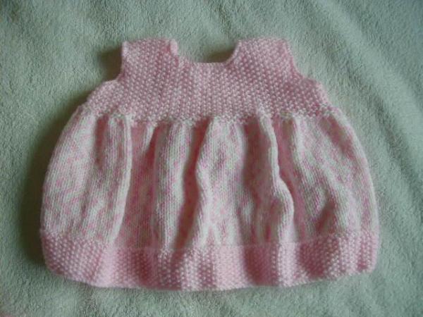 Image 3 of Hand Knitted Baby Dress And Shoes