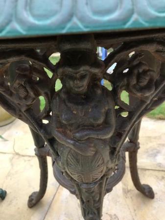 Image 1 of Victorian Cast Iron Table and Chair