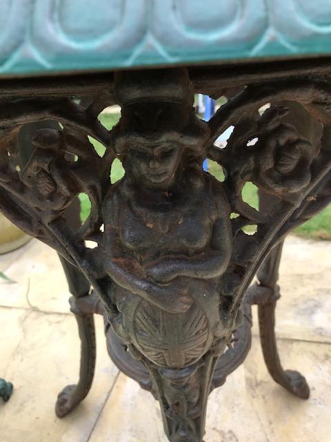 Preview of the first image of Victorian Cast Iron Table and Chair.