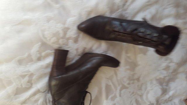 Image 2 of Brown Laced Up Ankle Boots size UK 3.5/Eur 36.5