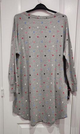 Image 13 of Two Marks and Spencer Nightdresses Pink & Grey Cotton 14