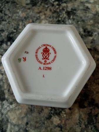 Image 3 of Crown Derby bone china trinket dish