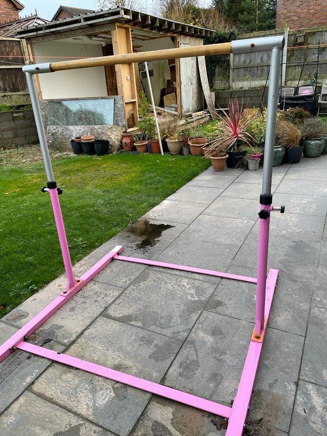 Preview of the first image of Gymnastics training bar for little girls port.