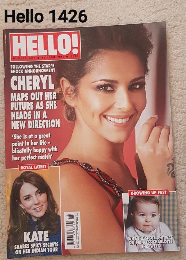 Preview of the first image of Hello Magazine 1426 - Cheryl Map Future in a New Direction.