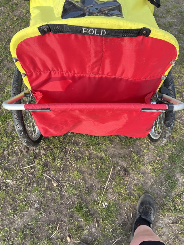 Preview of the first image of Children bike trailer in good condition.