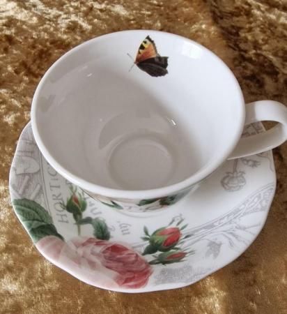 Image 2 of Royal Worcester RHS Roses – Tea Cup and Saucer