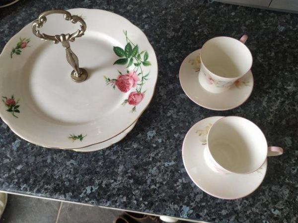 Image 3 of Cake stand,cups for after noon tea