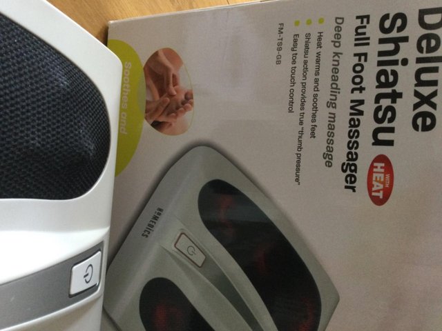 Preview of the first image of Homedics Deluxe Shiatsu Full Foot Massager with heat.