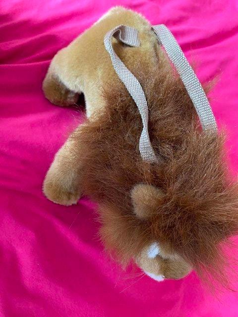 Preview of the first image of Unusual Lion Cuddly toy Handbag perfect Christmas gift.