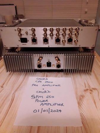 Image 5 of CHORD CPA2500 PRE AMP & CHORD SPM650 POWER AMP