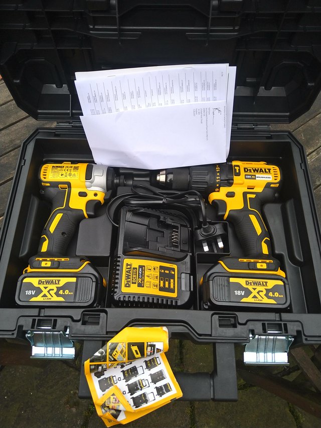 Preview of the first image of A new DeWalt brushless twin pack.